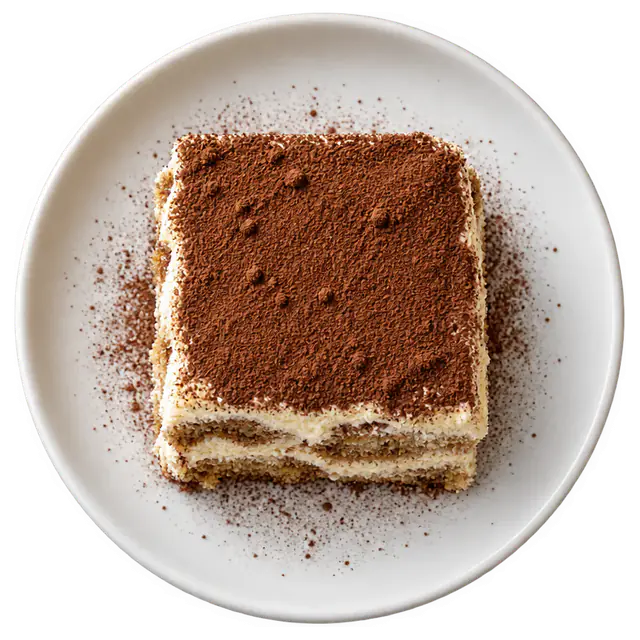Tiramisu von oben